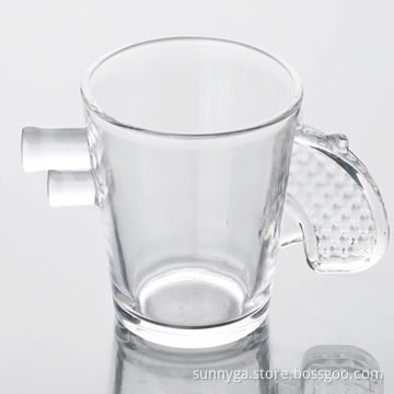 Shot Glass in Special Design, Measures 50 x 35 x 57mm